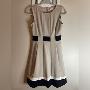 Calvin Klein A-Line Dress Nude Size 2P